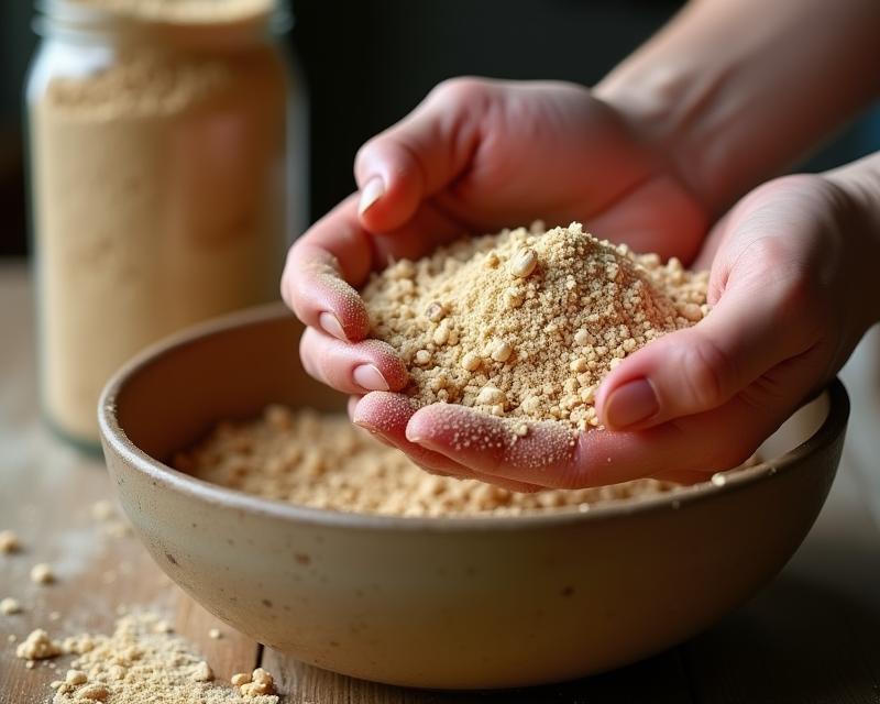 Enhanced bokashi bran in container