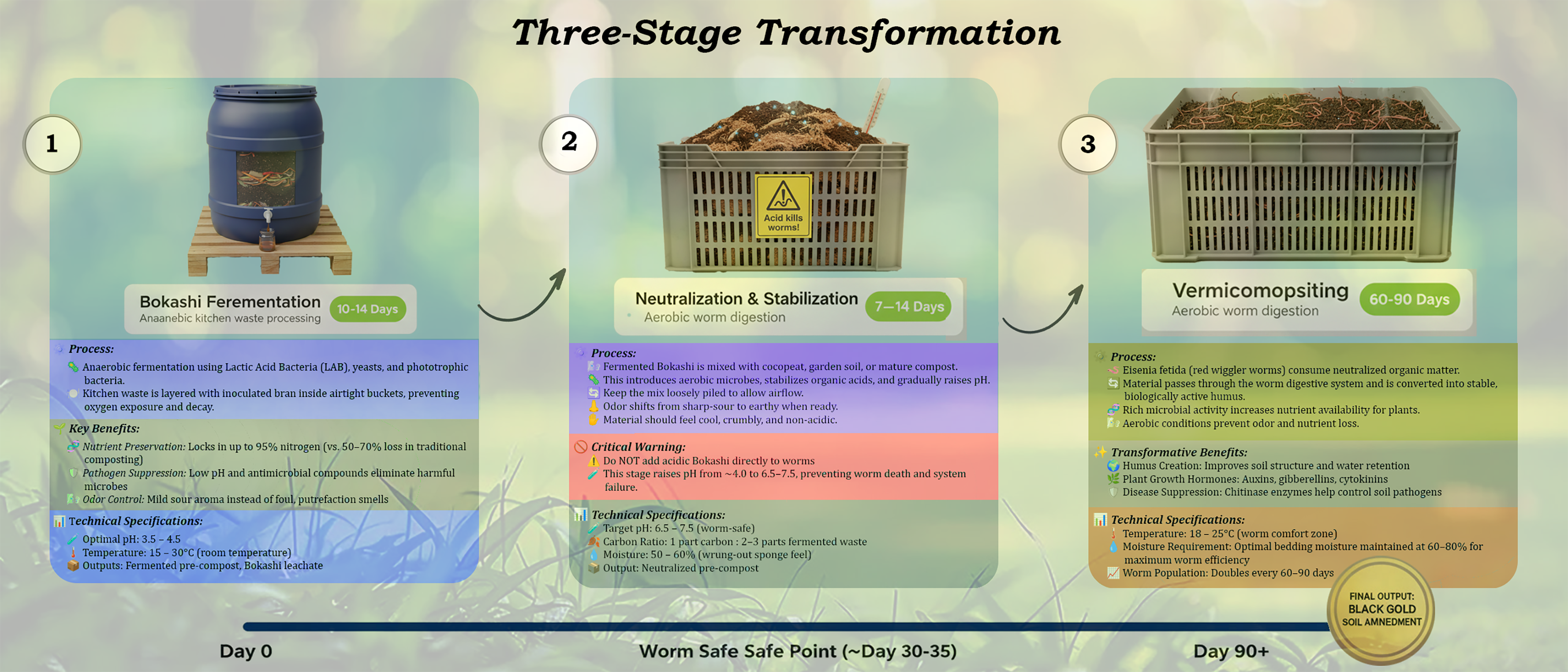 The Three-Stage Transformation